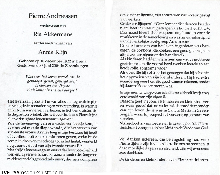 Pierre Andriessen- Ria Akkermans - Annie Klijn