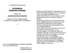 Catharina Ansems Johannes Petrus Siemons