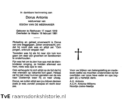 Dorus Antonis- Egidia van de Meerakker
