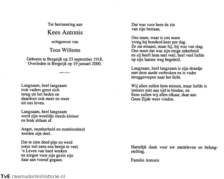 Kees Antonis- Toos Willems