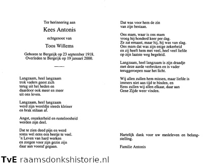 Kees Antonis- Toos Willems