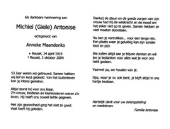 Michiel Antonise- Anneke Maandonks