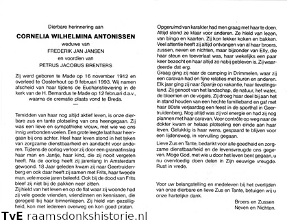 Cornelia Wilhelmina Antonissen- Frederik Jan Jansen- Petrus Jacobus Brenters