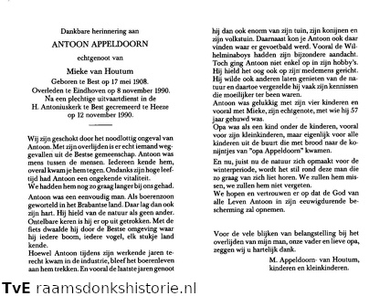 Antoon Apeldoorn- Mieke van Houtum