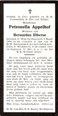 Petronella Appelhof- Bernardus Elberse