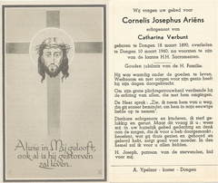 Cornelis Josephus Ariëns- Catharina Verbunt