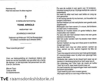 Toine Arnold Jo van Dijk