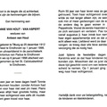 Tonnie van Aspert- Antoon van Hout