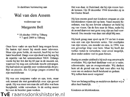 Wal van den Assem - Margarete Bell