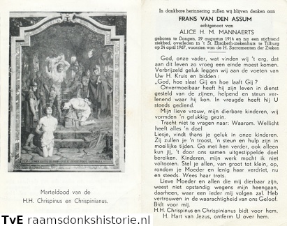 Frans van den Assum- Alica H.M. Mannaerts