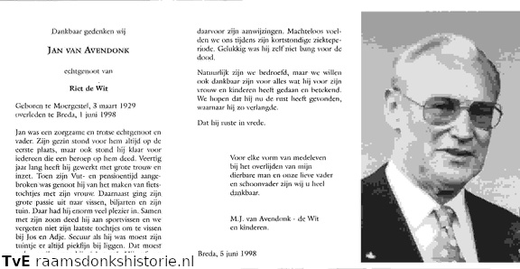 Jan van Avendonk- Riet de Wit