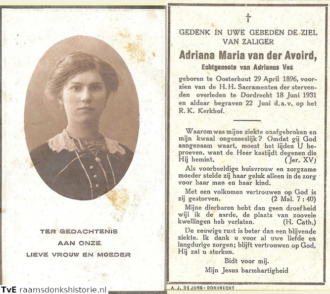 Adriana Maria van der Avoird- Adrianus Vos