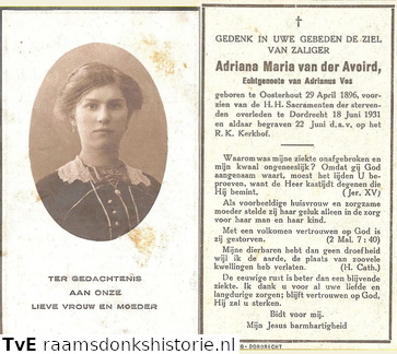 Adriana Maria van der Avoird- Adrianus Vos