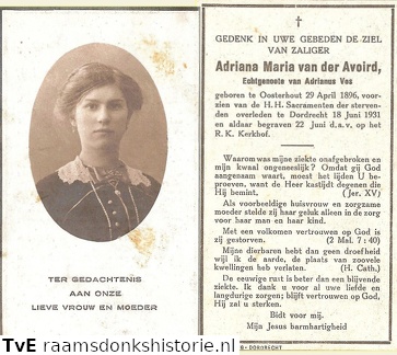 Adriana Maria van der Avoird Adrianus Vos