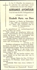 Adrianus Avontuur Elisabeth Maria van Diem