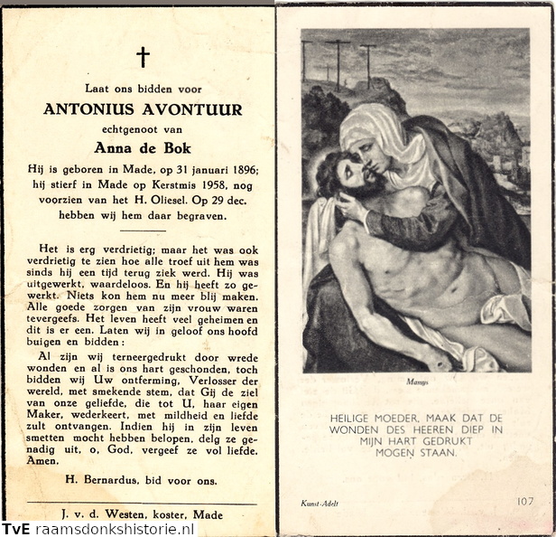 Antonius Avontuur- Anna de Bok