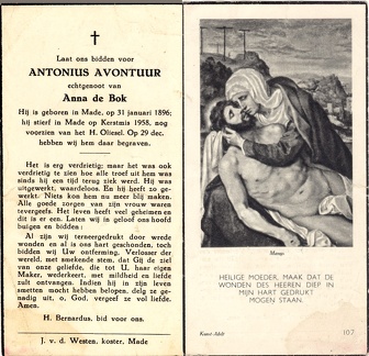 Antonius Avontuur Anna de Bok
