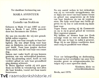 Maria Avontuur- Cornelis van Stokkom