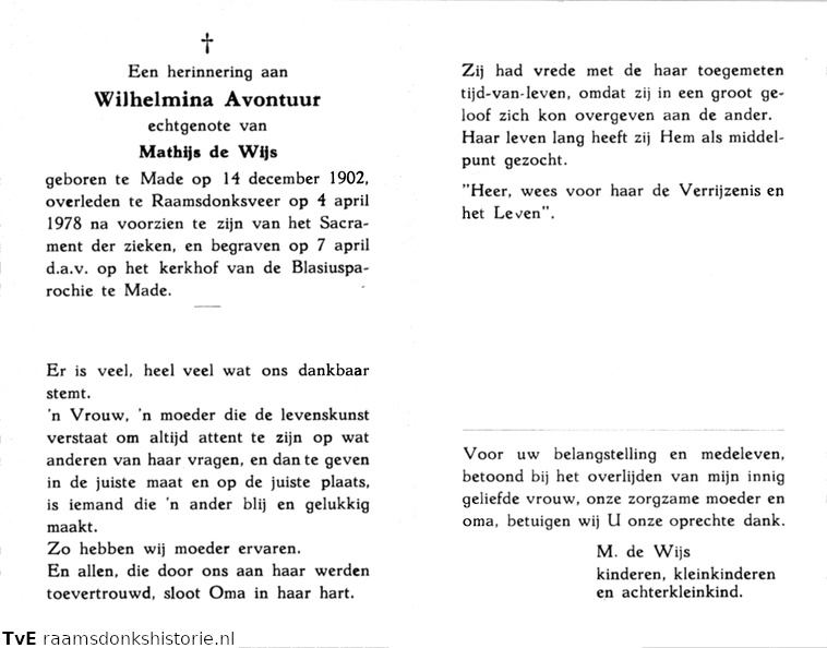 Wilhelmina Avontuur- Mathijs de Wijs