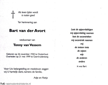 Bart van der Avort- Tonny van Vessem