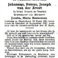 Johannes Josephus Petrus van der Avort- Jacoba Maria Kosterman