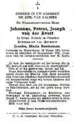 Johannes Josephus Petrus van der Avort Jacoba Maria Kosterman