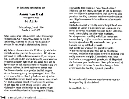 Janus van Baal Jo Aerts