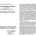 Nicolaas Johannes van Baal Jacoba Hendrica Willart