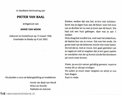 Pieter van Baal Annie van Mook