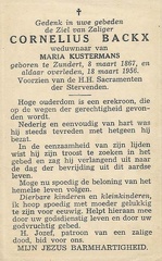 Cornelius Backx Maria Kustermans