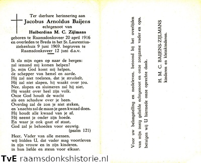 Jacobus Arnoldus Baijens Huiberdina M.C. Zijlmans