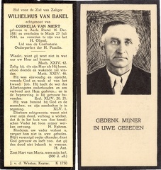Wilhelmus van Bakel Cornelia van Miert