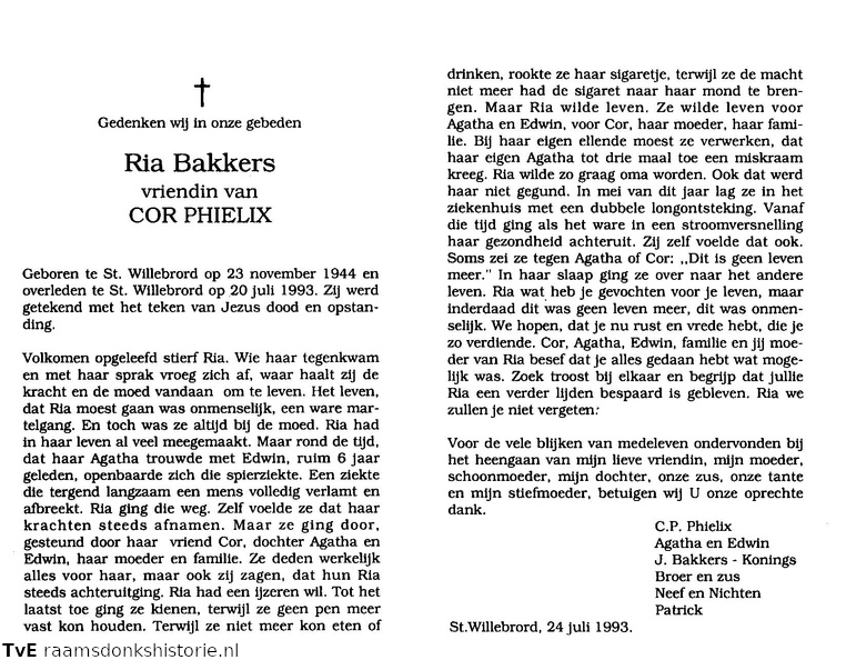 Ria Bakkers (vr)Cor Phielix