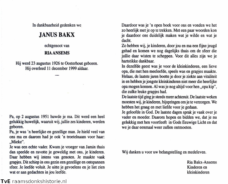 Janus Bakx Ria Ansems