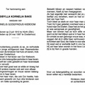 Sybilla Kornelia Bakx Cornelis Godefridus Kieboom