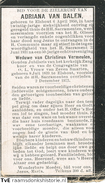 Adriana van Balen   Christinus Vermeulen