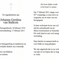 Johanna Gerdina van Balkom