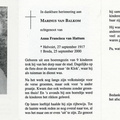 Marinus van Balkom Anna Francisca van Hattum
