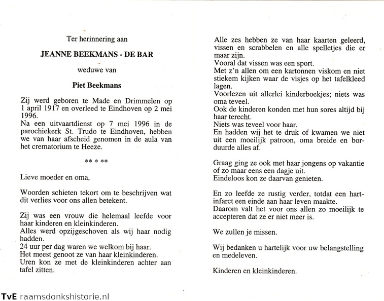 Jeanne de Bar Piet Beekmans
