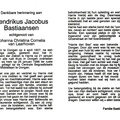 Hendrikus Jacobus Bastiaansen Johanna Christina Cornelia van Laarhoven