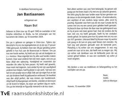 Jan Bastiaansen Naan Bol