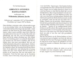 Adrianus Antonius Bastiaanssen Wilhelmina Johanna Jacobs