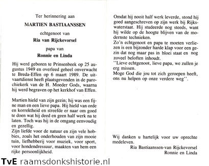 Martien Bastiaanssen Ria van Rijckevorsel