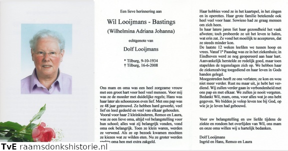Wilhelmina Adriana Johanna Bastings Dolf Looijmans