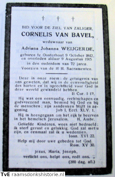 Cornelis van Bavel Adriana Johanna Weijgerde