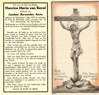 Henrica Maria van Bavel Jacobus Bernardus Aarts