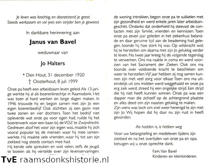 Janus van Bavel Jo Halters