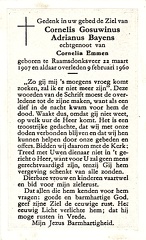 Cornelis Gosuwinus Adrianus Bayens Cornelia Emmen