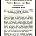 Marinus Johannes van Beek Petronella Maas