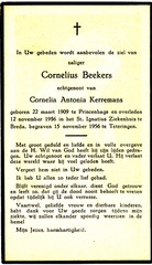 Cornelius Beekers Cornelia Antonia Kerremans